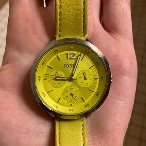 Green Fossil Watch